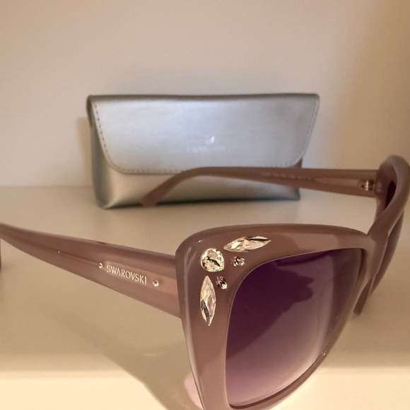 Swarovski Lilac Sunglasses with Crystal Details - Picture 2 of 7